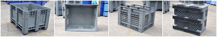 vented bulk pallet container
