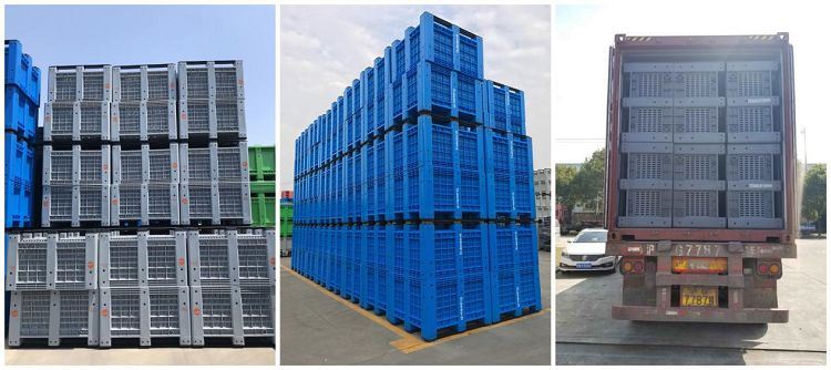 stackable pallet bin