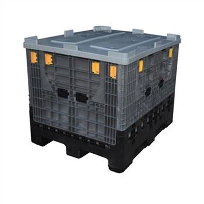 Heavy duty foldable plastic pallet box