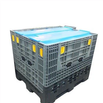 Foldable Plastic Pallet Box With Lid