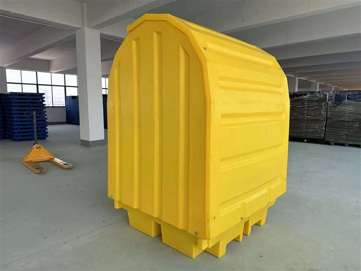 4 Drum Spill Pallet With Hard Cover