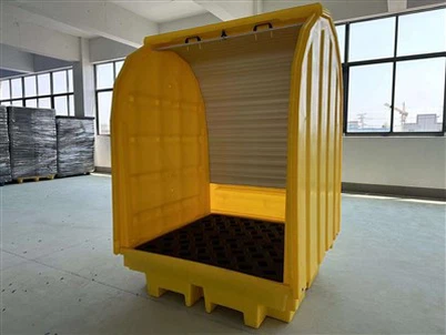 4 Drum Roll Top Hardcover Spill Pallet