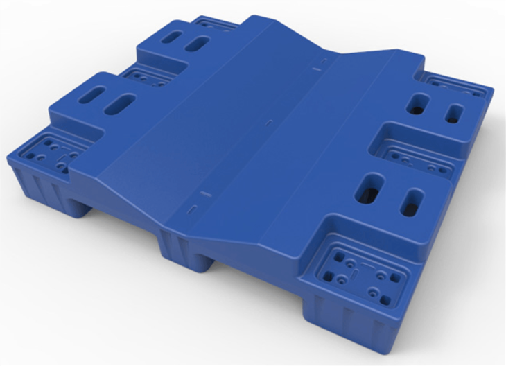 1200×1000 Cradle Style Roll Pallets Blue