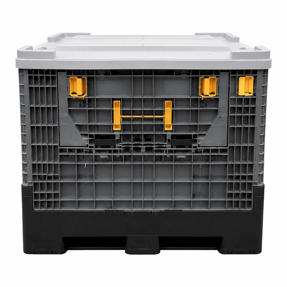 Collapsible Bulk Container With Lid