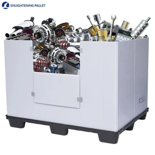 Plastic pallet bin for electronics components Plastic pallet bin for electronics components