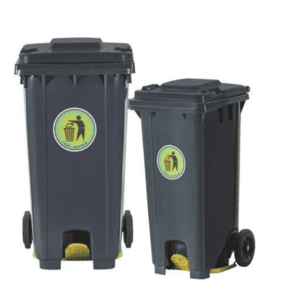 Gray and Black Waste Bins Gray and Black Waste Bins