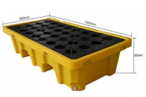 2 Drums Plastic Spill Pallet-H 2 Drums Plastic Spill Pallet-H