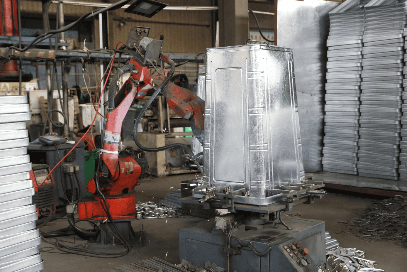 wholesale-100l-steel-garbage-bin-robot-packaging-and-stock wholesale-100l-steel-garbage-bin-robot-packaging-and-stock
