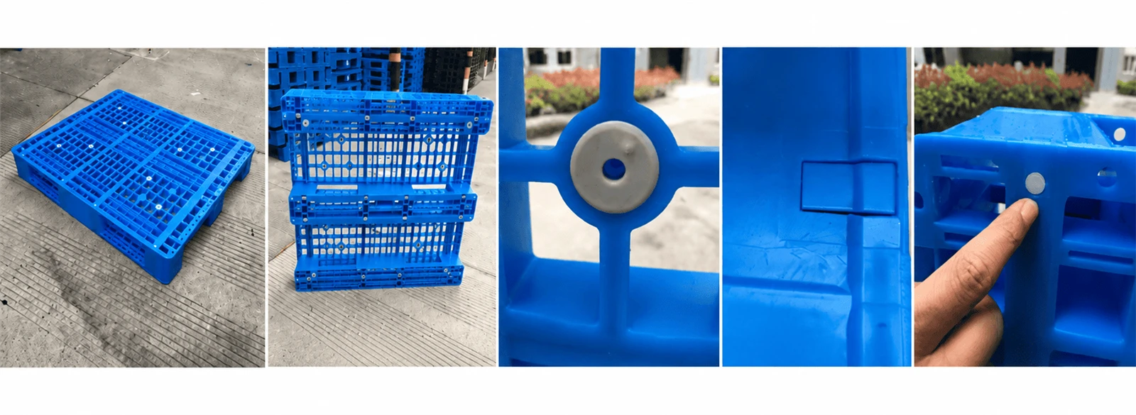 stackable-plastic-pallet-anti-slip-details-grid-stacking-steel-insert stackable-plastic-pallet-anti-slip-details-grid-stacking-steel-insert