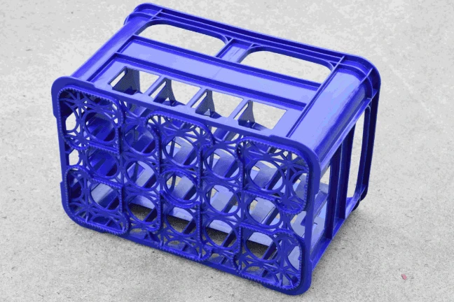 HDPE-Beer-Bottle-Crate-Angle-View-Stackable HDPE-Beer-Bottle-Crate-Angle-View-Stackable