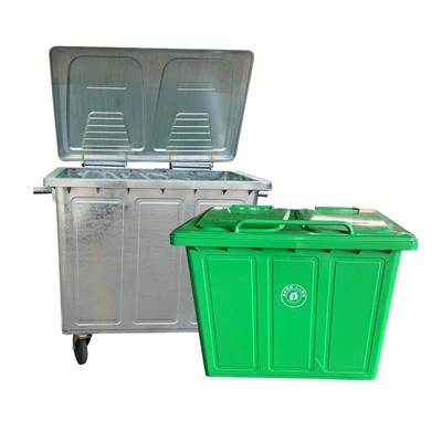 1100L Stainless Steel Trash Cans With Wheels