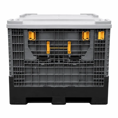 Collapsible Bulk Container With Lid
