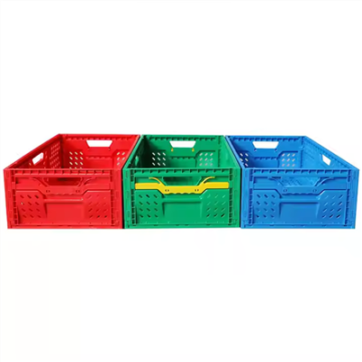 Customized Ventilated PP Stacking Vegetables Collapsible Plastic Crate