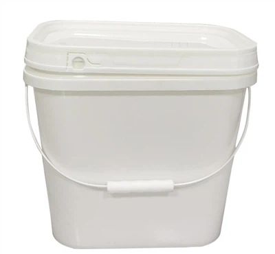 Eco Plastic Rectangular Bucket With Lid