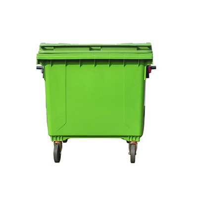 HDPE Green Four Wheeled Waste Bins
