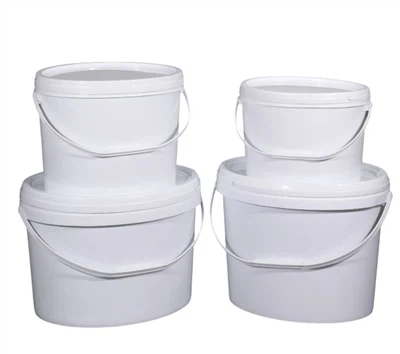 Oval Plastic Transparent Food Grade Pail