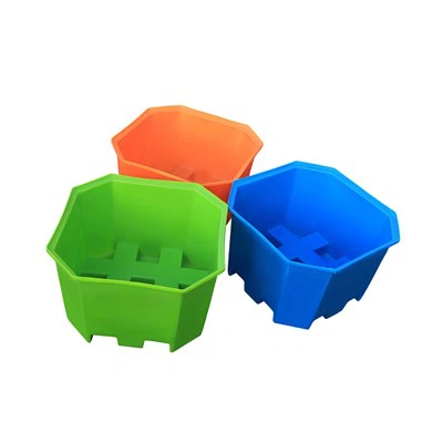 Plastic 4-way Octagonal Tote