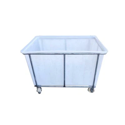 Plastic Wash Cart With Wheels For Dyeing & Recycling
