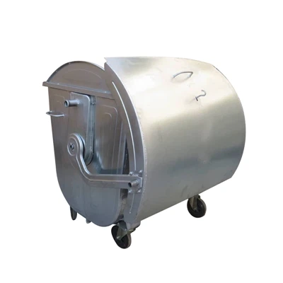 Stainless Steel Wheelie Rubbish Container