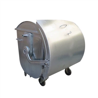 Stainless Steel Wheelie Rubbish Container