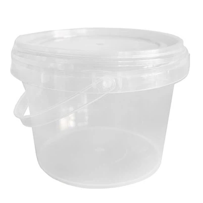 Thin Transparent Circular Package Storage Bucket